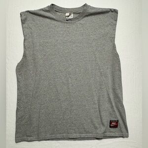 Vintage 2000s Team Nike Sleevless Grey Shirt Size Large